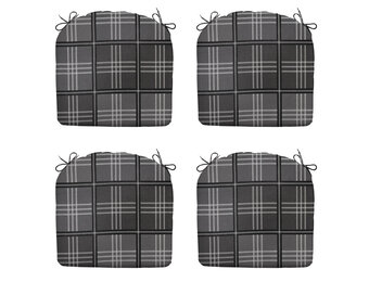 Madison -  Zitkussen Patchy grey - Ca. 46x48 cm - Set van 4