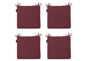 Madison -  Zitkussen Bordeaux canvas eco+ - Ca. 40x40 cm - Set van 4