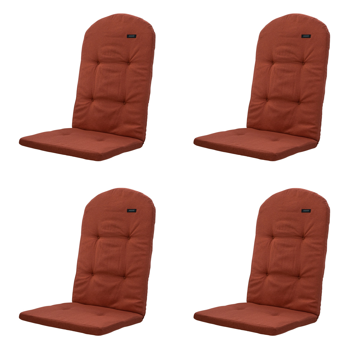 Madison - Tuinkussen Bearchair Panama terra - Ca. 128x48 cm - Set van 4