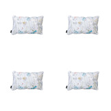 Madison -  Sierkussen Donna azure canvas eco+ - Ca. 30x50 cm - Set van 4