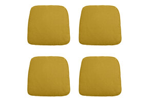 Madison -  Zitkussen Wicker Panama mustard - Ca. 48x48 cm - Set van 4