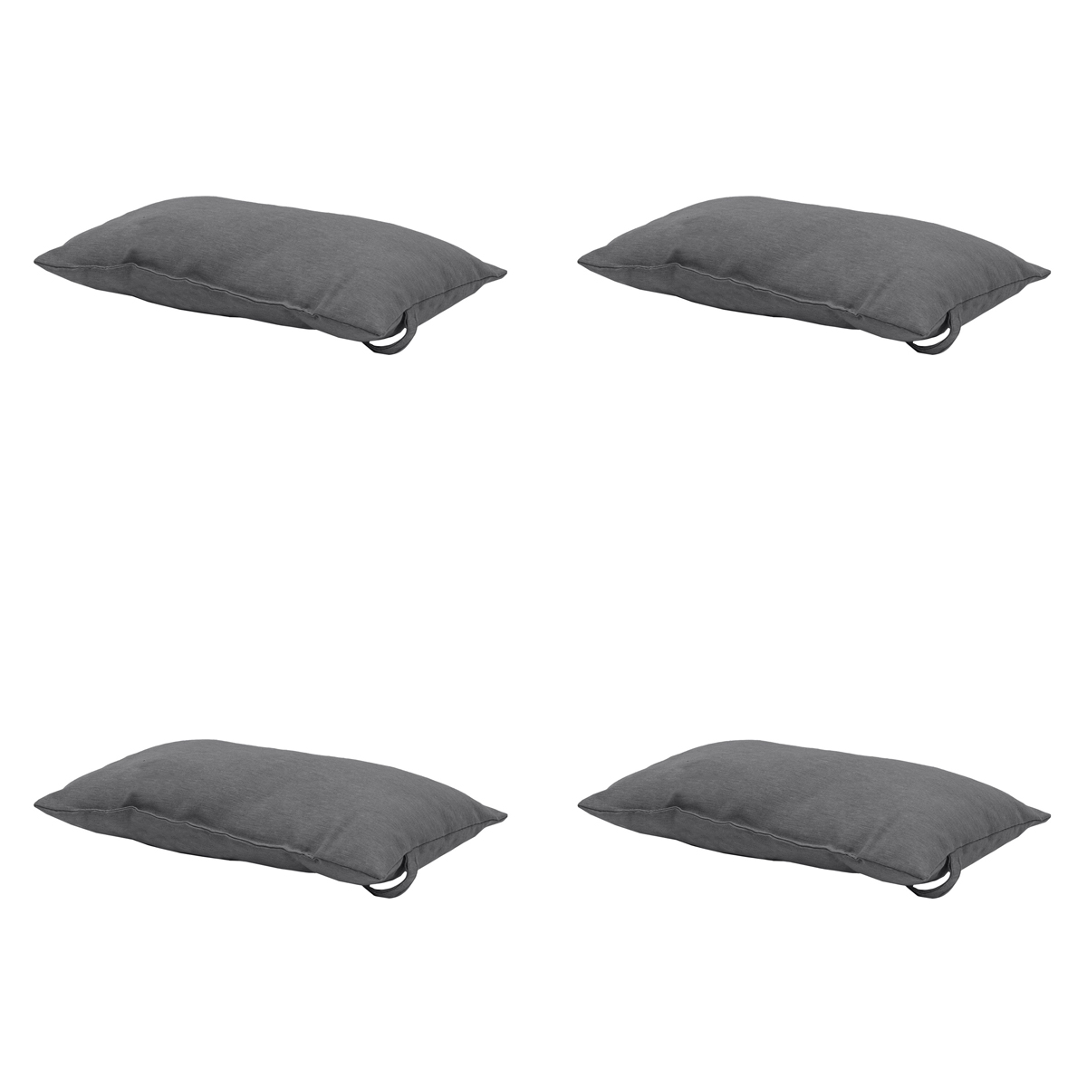 Madison -  Hoofdkussen Panama grey - Ca. 24x40 cm - Set van 4