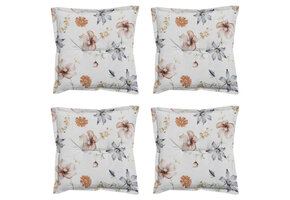 Madison -  Zitkussen Florina natural - Ca. 50x50 cm - Set van 4