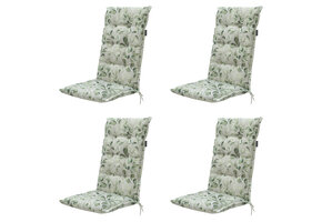 Madison -  Tuinstoelkussen Hoge Rug Diez - Ca. 123x50 cm - Set van 4