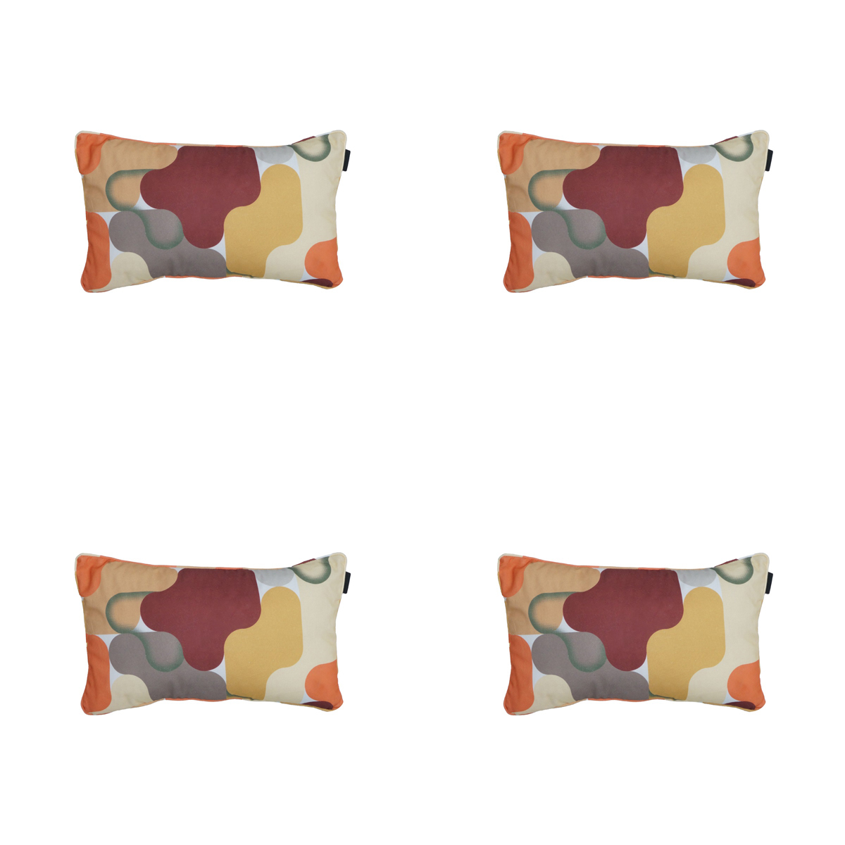 Madison -  Sierkussen Grafi bordo - Ca. 30x50 cm - Set van 4