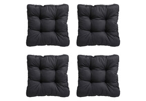 Madison -  Zitkussen Florance Basic black - Ca. 47x47 cm - Set van 4
