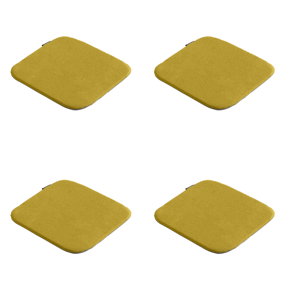 Madison -  Zitkussen Panama mustard - Ca. 40x40 cm - Set van 4