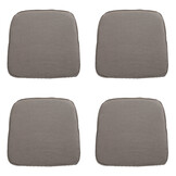 Madison -  Zitkussen Wicker Rib liver - Ca. 48x48 cm - Set van 4