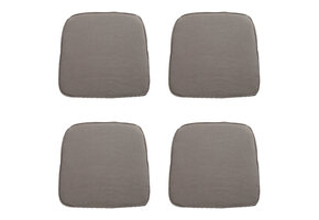 Madison -  Zitkussen Wicker Rib liver - Ca. 48x48 cm - Set van 4