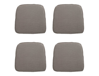 Madison -  Zitkussen Wicker Rib liver - Ca. 48x48 cm - Set van 4