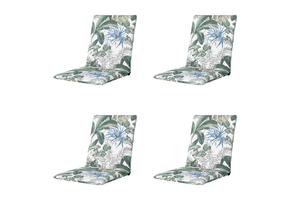 Madison -  Stapelstoelkussen Bliss blue - Ca. 97x49 cm - Set van 4