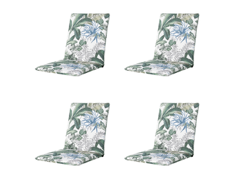 Madison -  Stapelstoelkussen Bliss blue - Ca. 97x49 cm - Set van 4