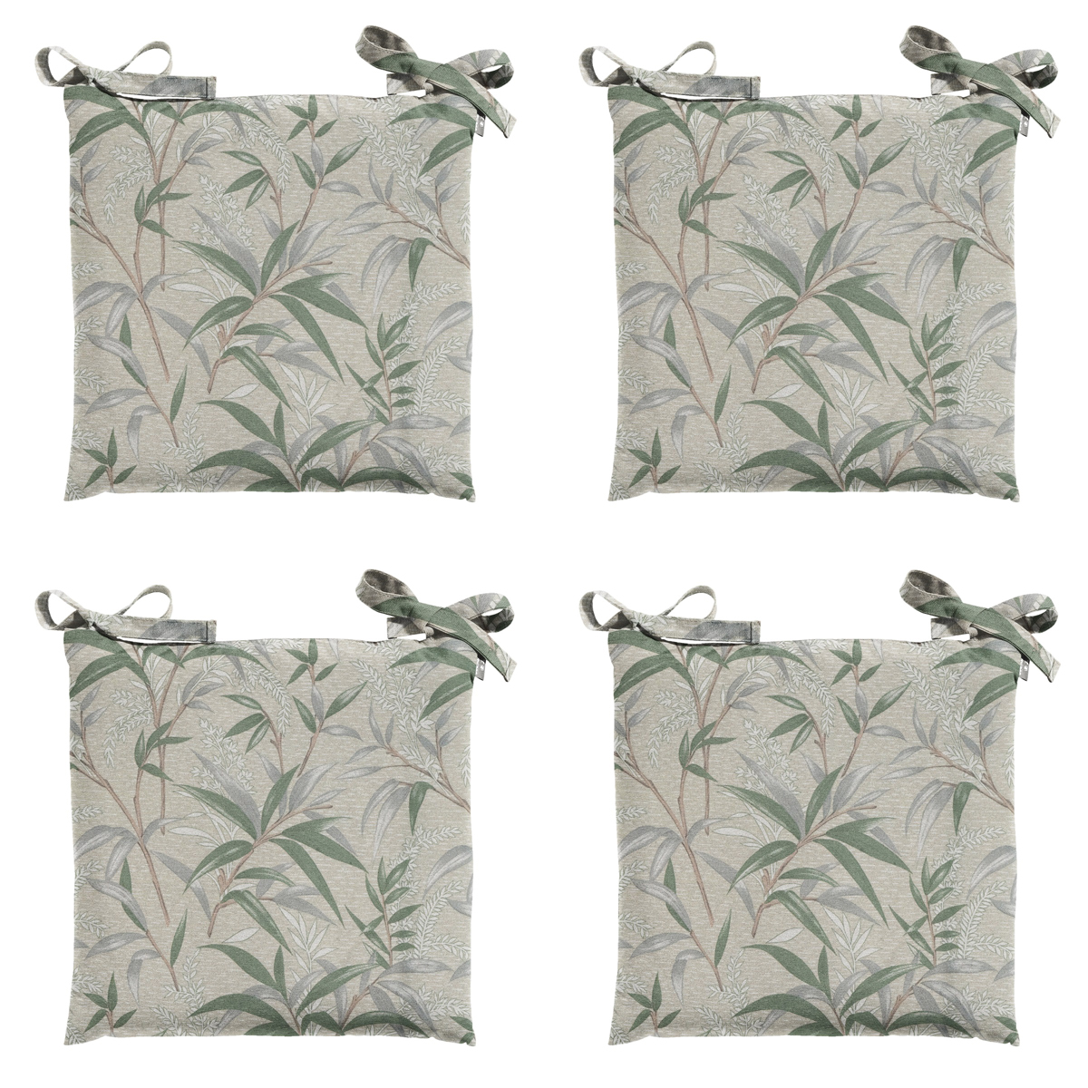 Madison -  Zitkussen Toscane Palma natural - Ca. 46x46 cm - Set van 4