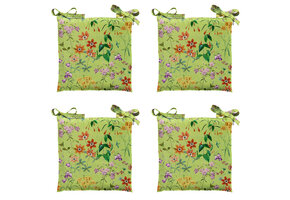 Madison -  Zitkussen Toscane Milly green - Ca. 46x46 cm - Set van 4