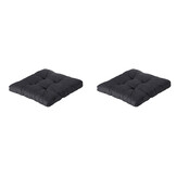 Madison -  Florance Zitkussen Basic black - Ca. 60x60 cm - Set van 2