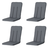 Madison -  Tuinkussen Exelsior/primero/Balero  Rib grey - Ca. 110x48 cm - Set van 4