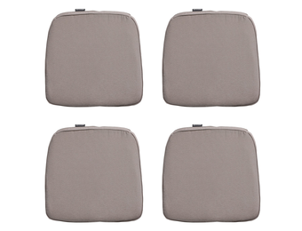 Madison -  Zitkussen Wicker Panama taupe - Ca. 48x48 cm - Set van 4