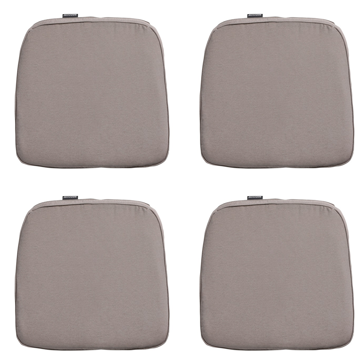 Madison -  Zitkussen Wicker Panama taupe - Ca. 48x48 cm - Set van 4