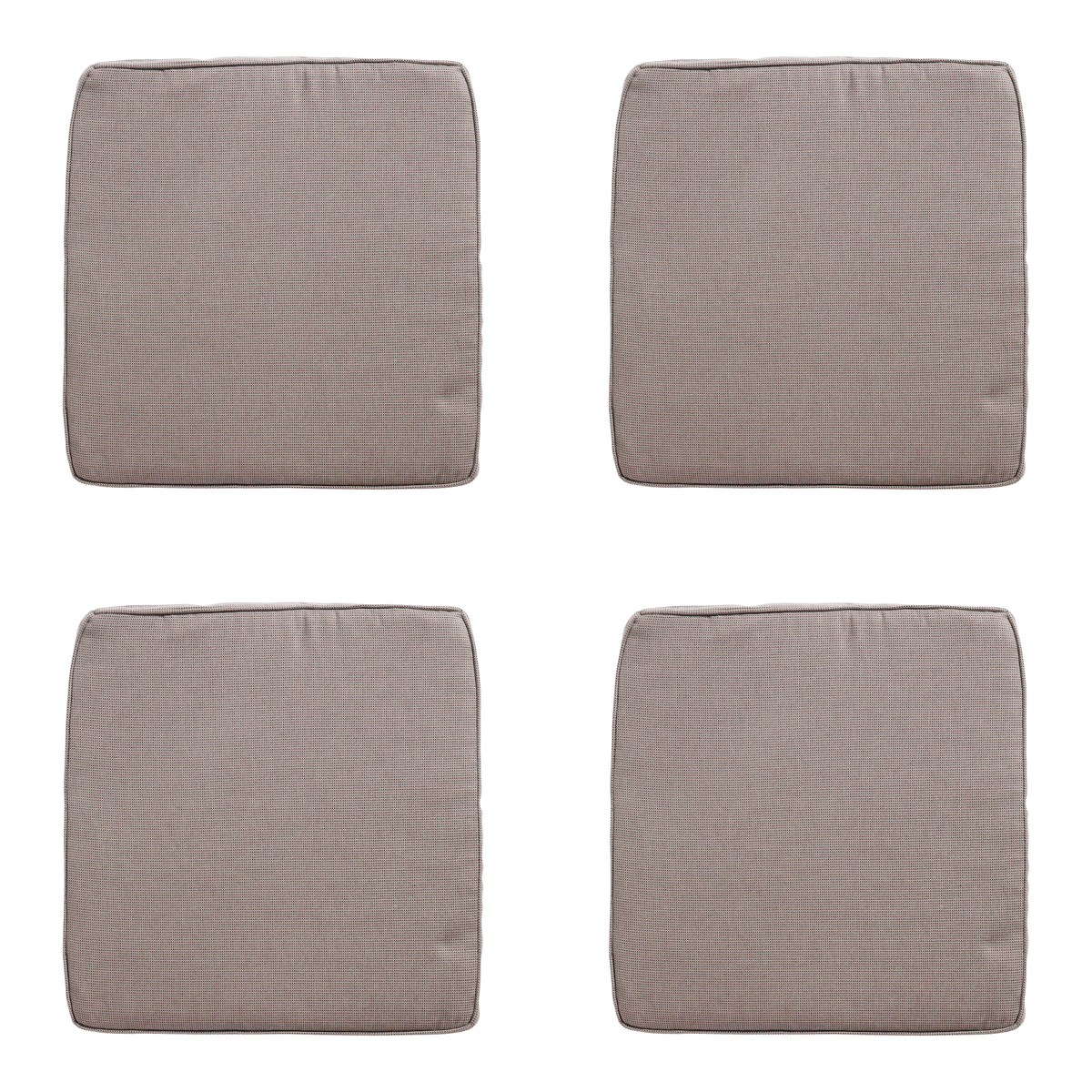 Madison -  Zitkussen Wicker Rib liver - Ca. 48x48 cm - Set van 4