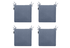 Madison -  Zitkussen Panama safier blue - Ca. 40x40 cm - Set van 4