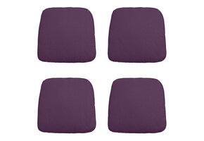 Madison -  Zitkussen Wicker Panama purple - Ca. 48x48 cm - Set van 4