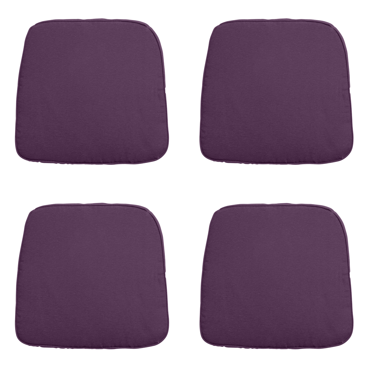 Madison -  Zitkussen Wicker Panama purple - Ca. 48x48 cm - Set van 4