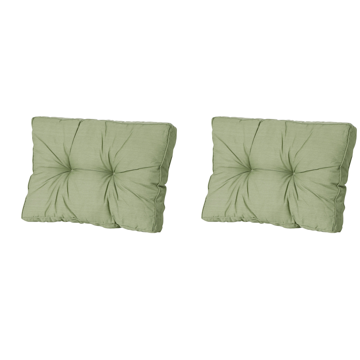 Madison -  Florance Rugkussen Basic green - Ca. 43x60 cm - Set van 2