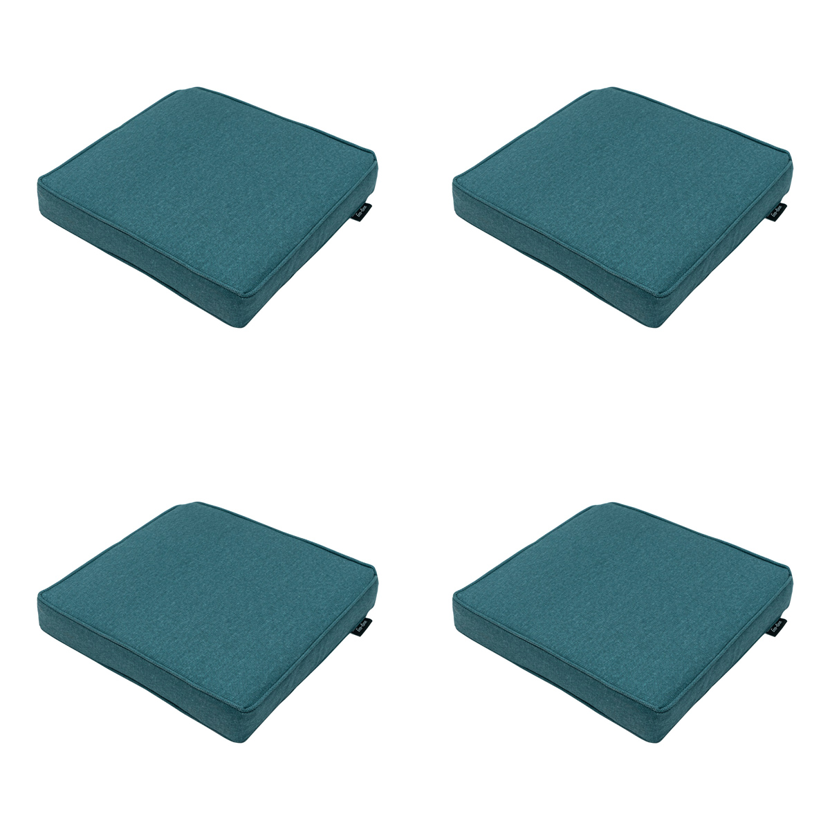 Madison -  Zitkussen Sea blue canvas eco+ - Ca. 40x40 cm - Set van 4