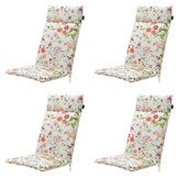 Madison -  Tuinstoelkussen Hoge Rug Milly natural - Ca. 120x50 cm - Set van 4