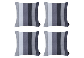 Madison -  Sierkussen Victoria grey - Ca. 50x50 cm - Set van 4