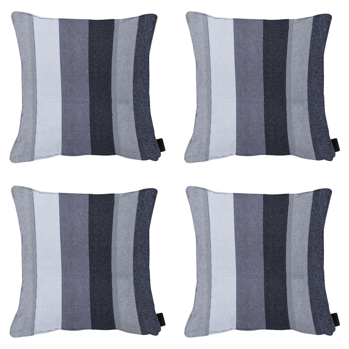 Madison -  Sierkussen Victoria grey - Ca. 50x50 cm - Set van 4