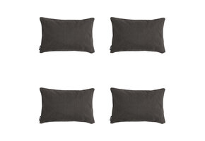 Madison -  Sierkussen Dark grey canvas eco+ - Ca. 30x50 cm - Set van 4