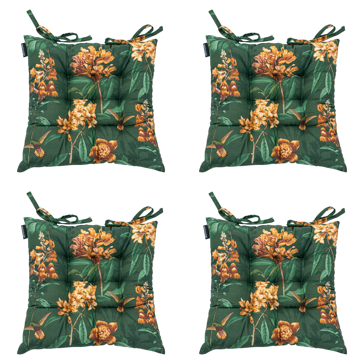 Madison -  Zitkussen Toscane Lua green - Ca. 46x46 cm - Set van 4
