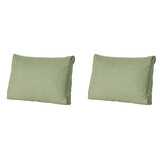 Madison -  Lounge Rugkussen Basic green - Ca. 40x60 cm - Set van 2