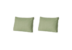 Madison -  Lounge Rugkussen Basic green - Ca. 40x60 cm - Set van 2