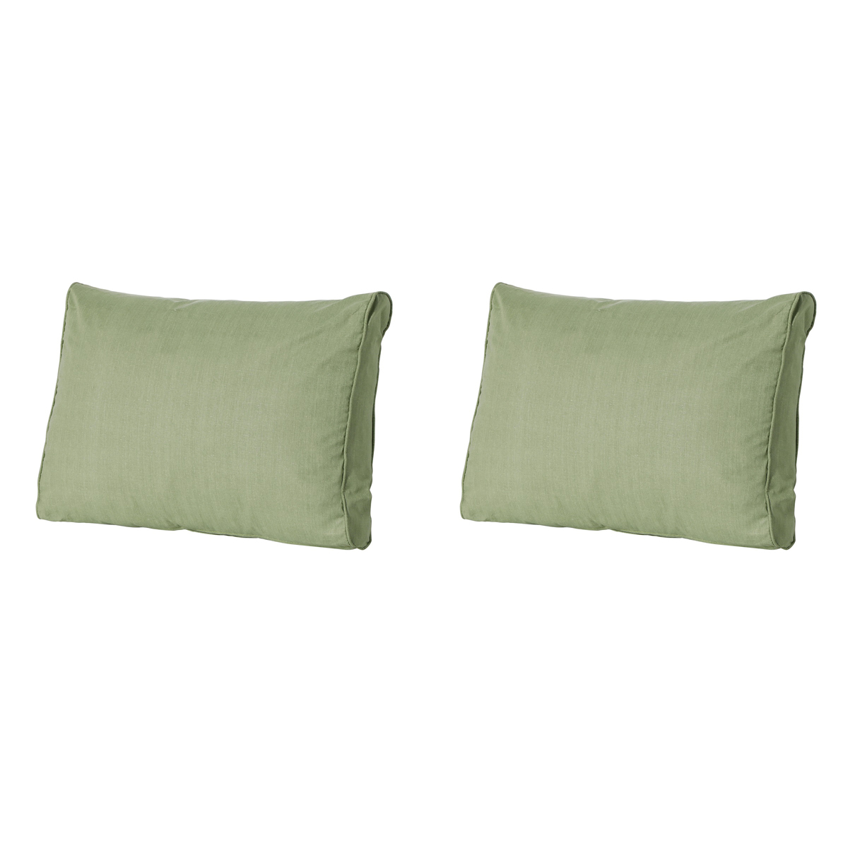 Madison -  Lounge Rugkussen Basic green - Ca. 40x60 cm - Set van 2