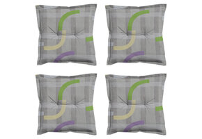 Madison -  Zitkussen Tess purple - Ca. 50x50 cm - Set van 4