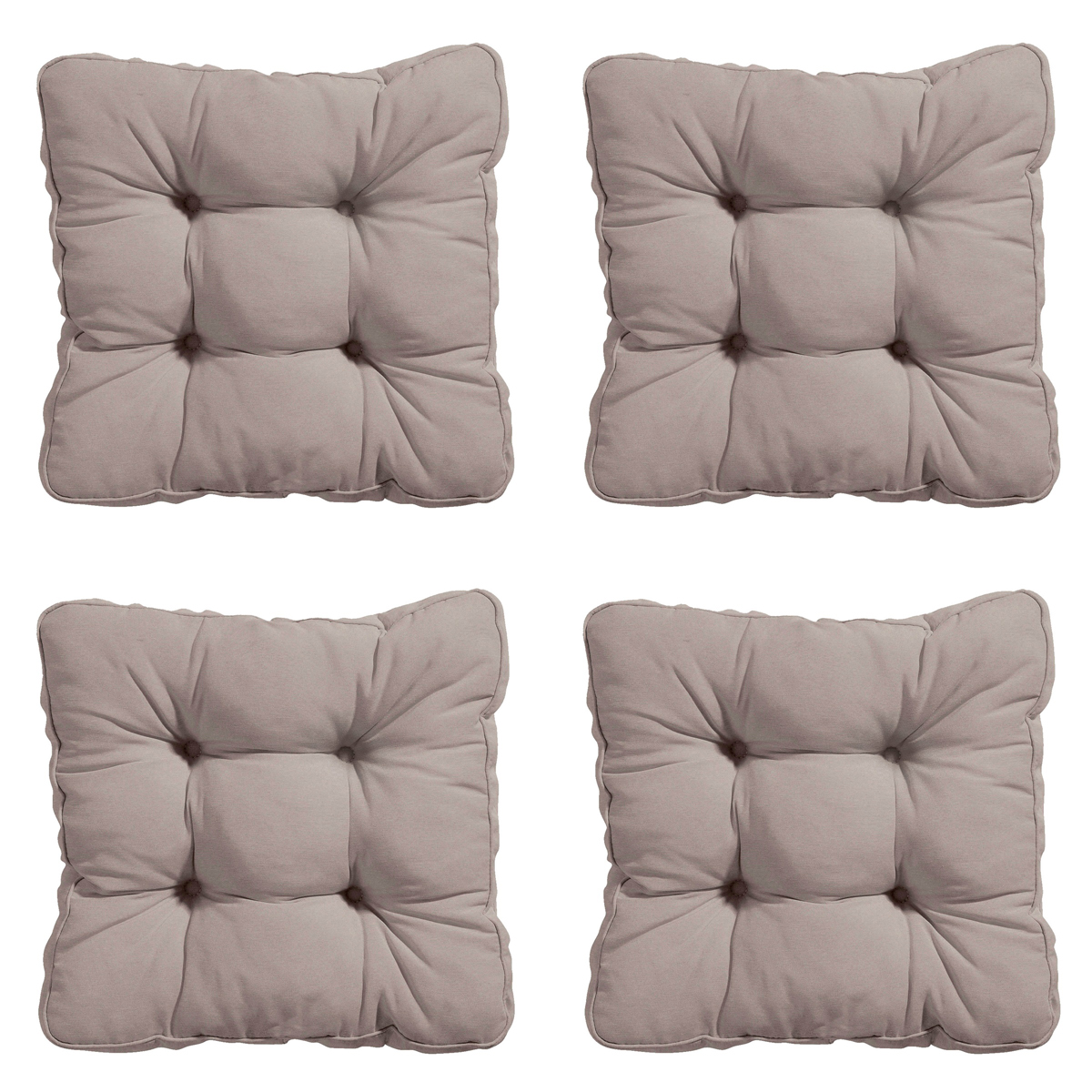 Madison -  Zitkussen Florance Panama jute - Ca. 47x47 cm - Set van 4