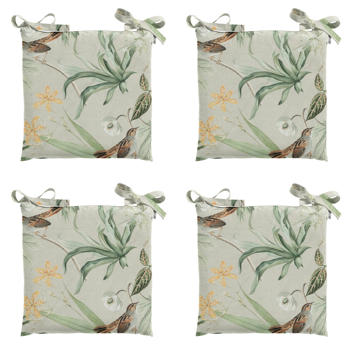 Madison -  Zitkussen Toscane Grasse green - Ca. 46x46 cm - Set van 4