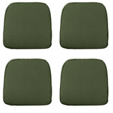 Madison -  Zitkussen Wicker Panama green - Ca. 48x48 cm - Set van 4
