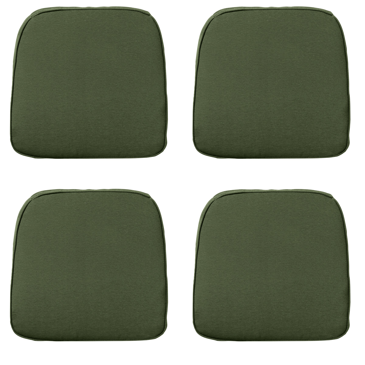 Madison -  Zitkussen Wicker Panama green - Ca. 48x48 cm - Set van 4