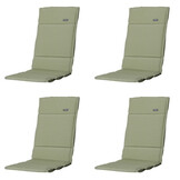 Madison -  Tuinkussen Fiber Deluxe Panama sage - Ca. 125x50 cm - Set van 4