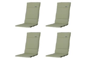 Madison -  Tuinkussen Fiber Deluxe Panama sage - Ca. 125x50 cm - Set van 4