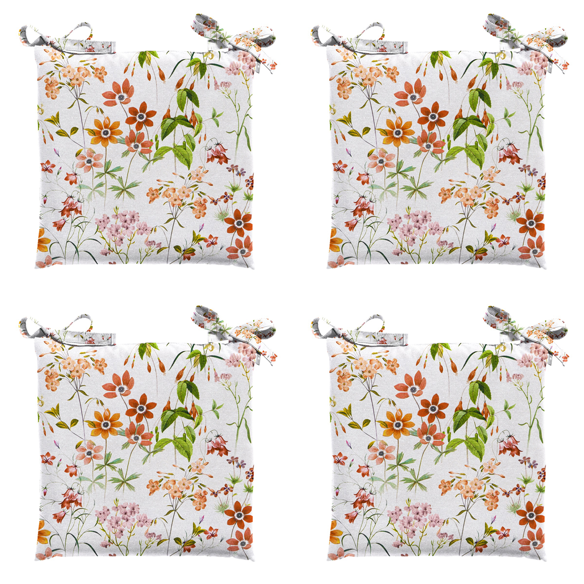 Madison -  Zitkussen Toscane Milly natural - Ca. 46x46 cm - Set van 4