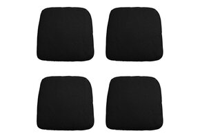 Madison -  Zitkussen Wicker Panama black - Ca. 48x48 cm - Set van 4