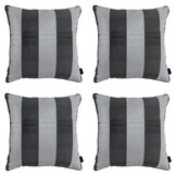 Madison -  Sierkussen Alice grey - Ca. 50x50 cm - Set van 4