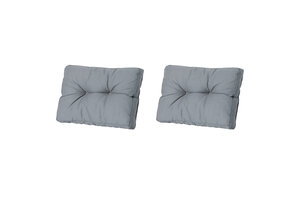 Madison -  Florance Rugkussen Rib grey - Ca. 43x73 cm - Set van 2
