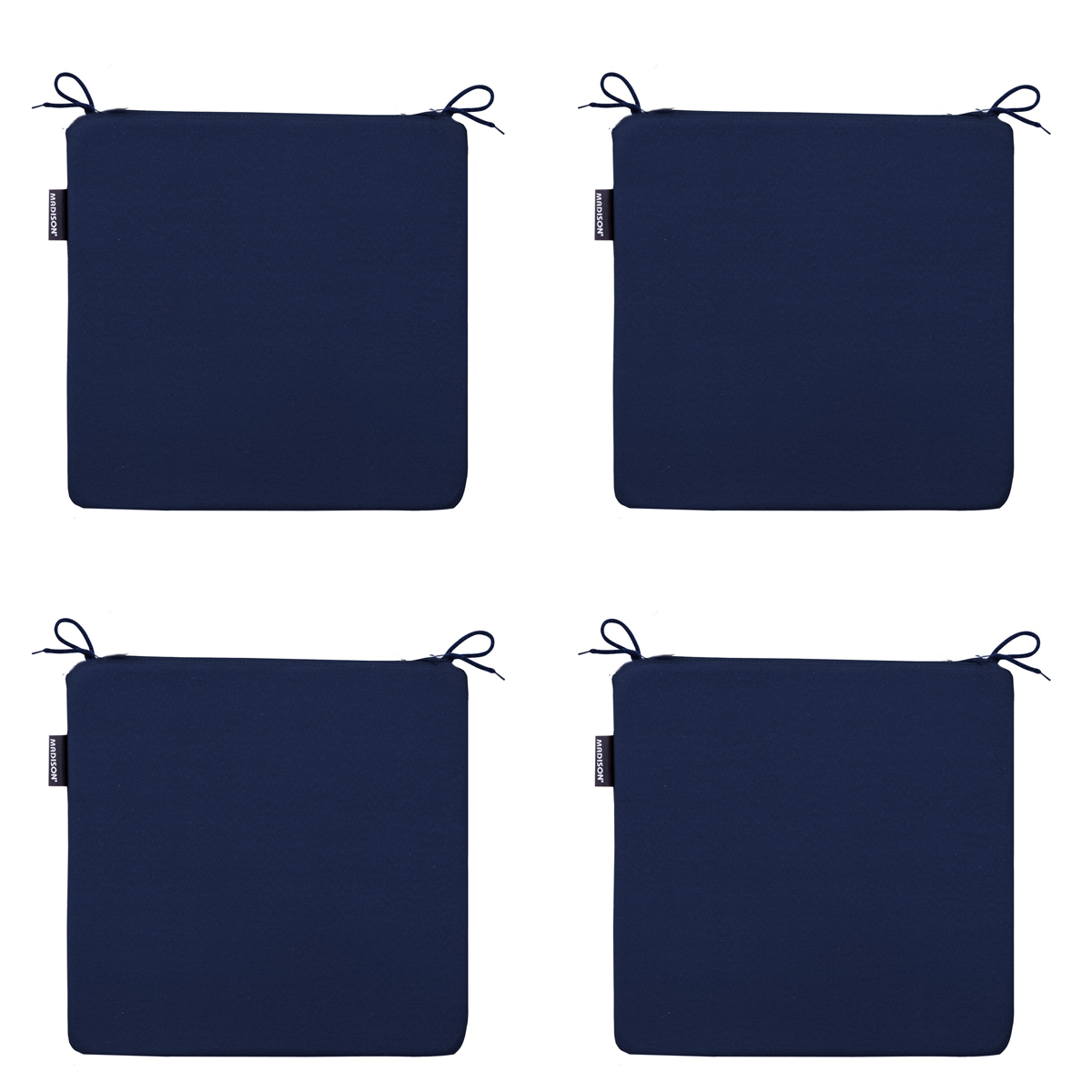Madison -  Zitkussen Panama indigo - Ca. 40x40 cm - Set van 4