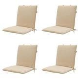 Madison -  Stapelstoelkussen Beige canvas eco+ - Ca. 97x49 cm - Set van 4