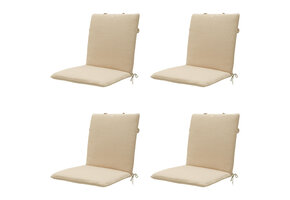 Madison -  Stapelstoelkussen Beige canvas eco+ - Ca. 97x49 cm - Set van 4